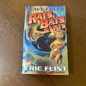 3/$20 📚 Rats, Bats and Vats 2001 Baen Sci-Fi Paperback - Dave Freer, Eric Flint